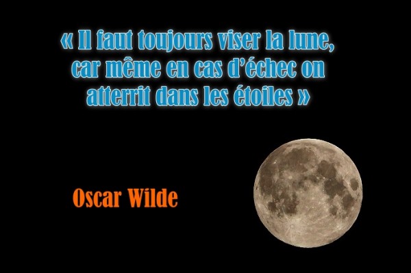 oscar wilde viser la lune citation - changeons