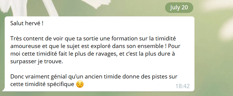 Timidité amoureuse : le déclic – Changeons avec Hervé Lero